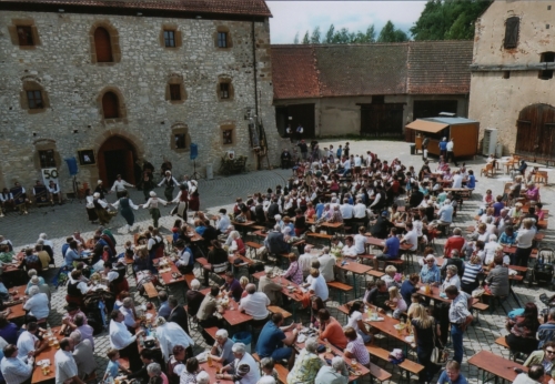 im Hof der Burg Dagestein